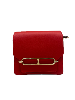 Hermes Mini Roulis Rouge De Coeur GHW