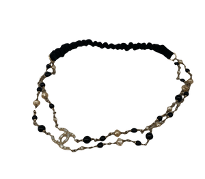 Chanel Beaded and Pearl Head Band
