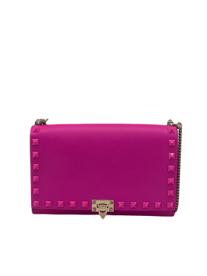 Valentino Rockstud WOC Hot Pink GHW