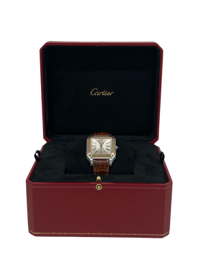 Cartier Santos Watch Large Rose Gold and Stainless