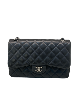 Chanel Classic Flap Jumbo Black SHW