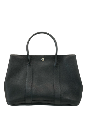 Hermes Garden Party 31 Noir PHW Chevron
