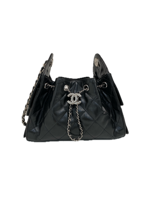 Chanel 25 Mini Black Shiny Calfskin SHW