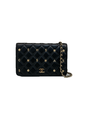 Chanel Lucky Charms WOC Black Lambskin CGHW