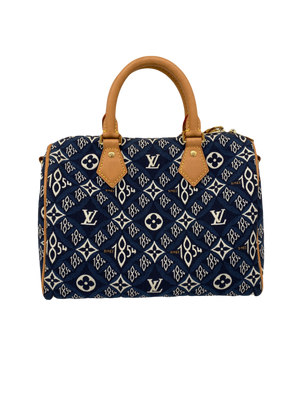 Louis Vuitton Speedy Bandouliere 25 Denim GHW