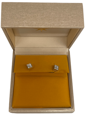 Bulgari earrings square diamond studs (Lvsea collection)