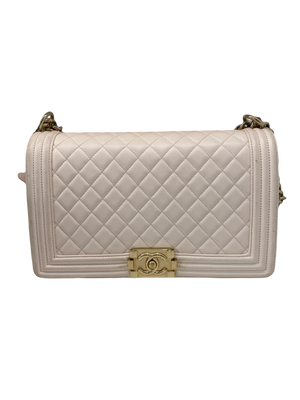 Chanel Boy Large Light Pink GHW