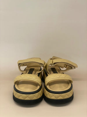 Chanel Platform Sandals Size 38 1/2