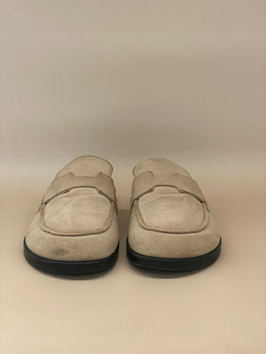 Hermes Suede Mules