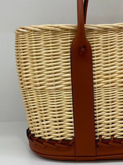 Hermes Picnic Barenia Osier Wicker Bag