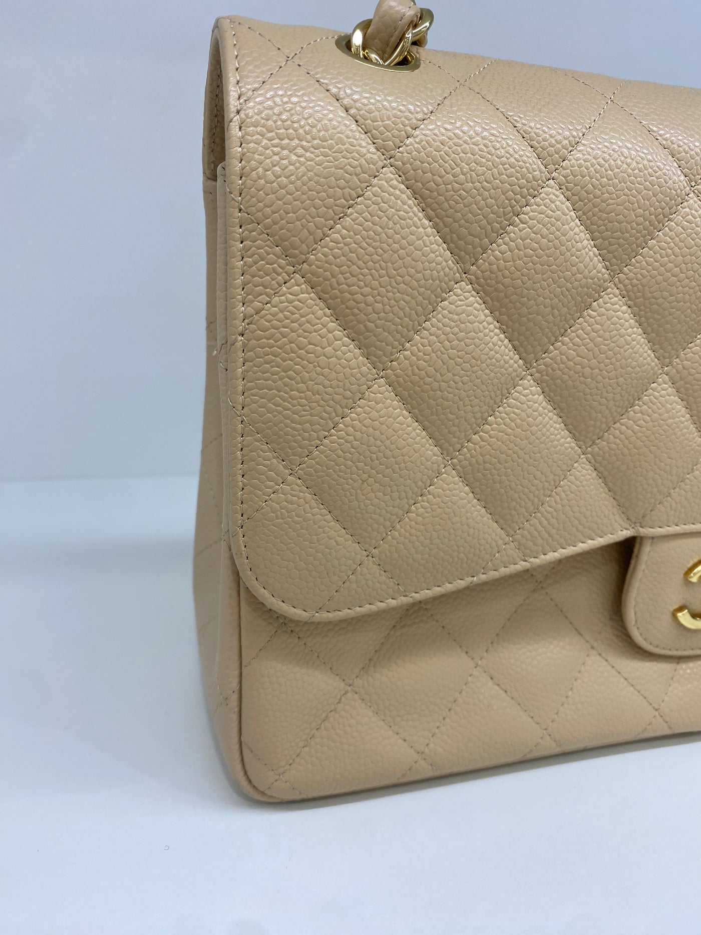 Chanel Classic Flap Jumbo Beige GHW