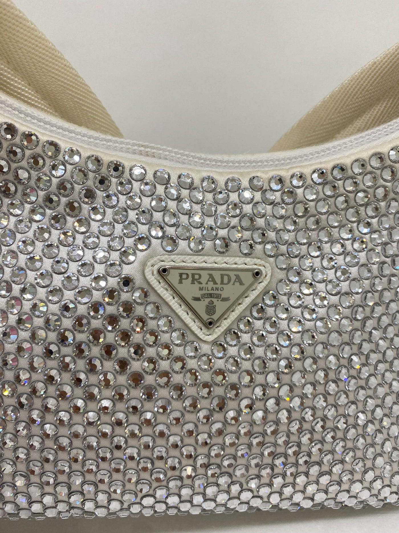 Prada Re Edition White Crystal Bag