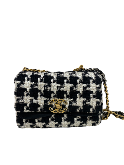 Chanel 19 bag small - Tweed houndstooth