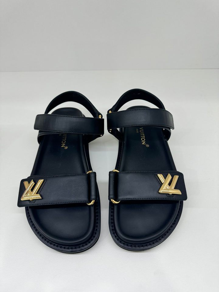 Louis Vuitton Dad Sandals Black Size 37 – PH Luxury Consignment