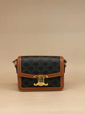 Celine Teen Triomphe Canvas GHW