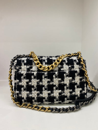 Chanel 19 bag small - Tweed houndstooth