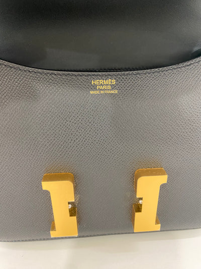 Hermès Constance 24 Epsom Bleu Ocean Brush Gold Hardware