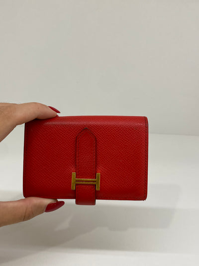 Hermes Red Wallet GHW