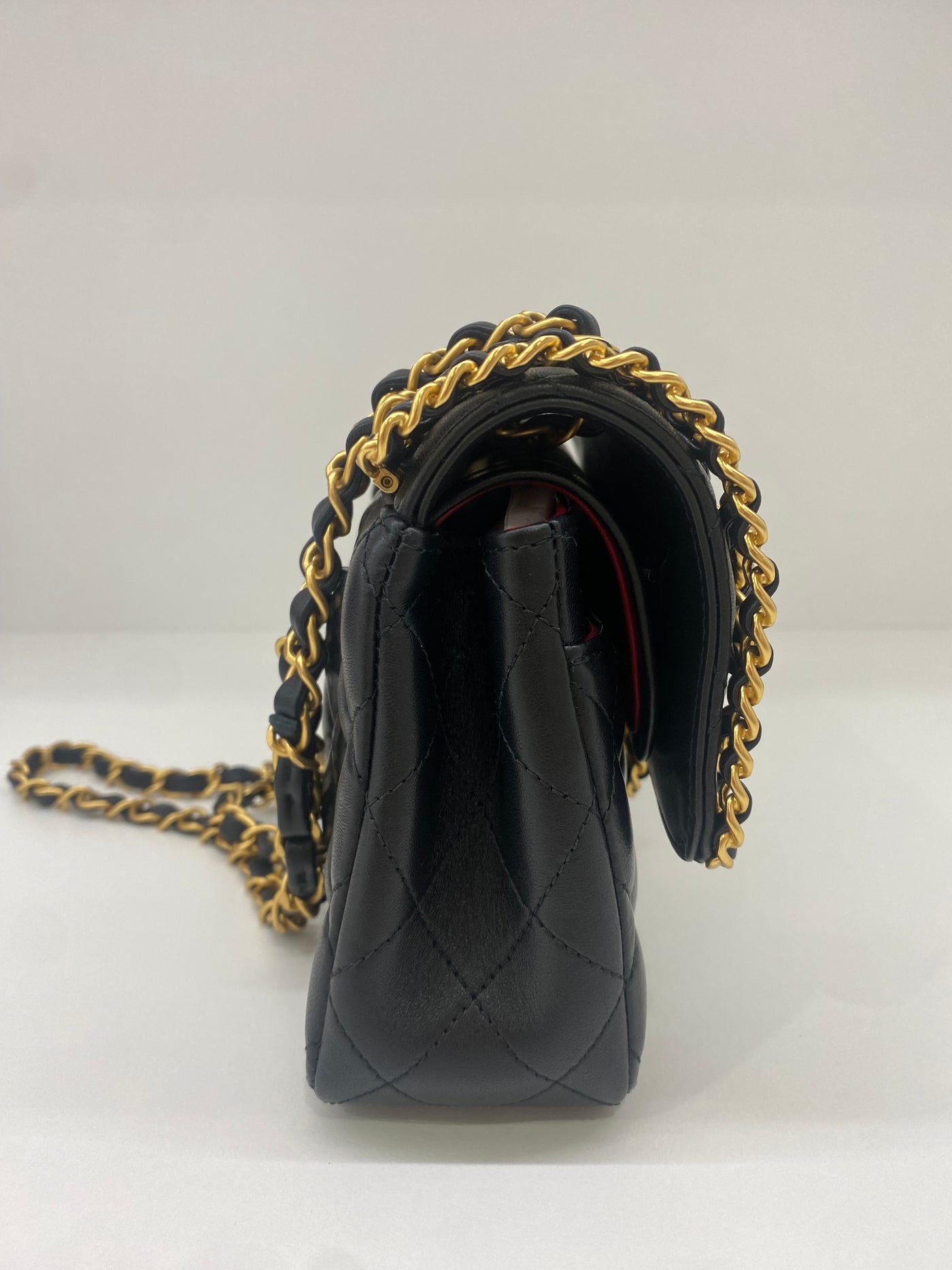 Chanel Woven Chain Classic Flap Exclusive Black GHW