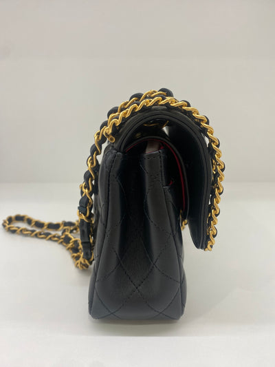 Chanel Woven Chain Classic Flap Exclusive Black GHW