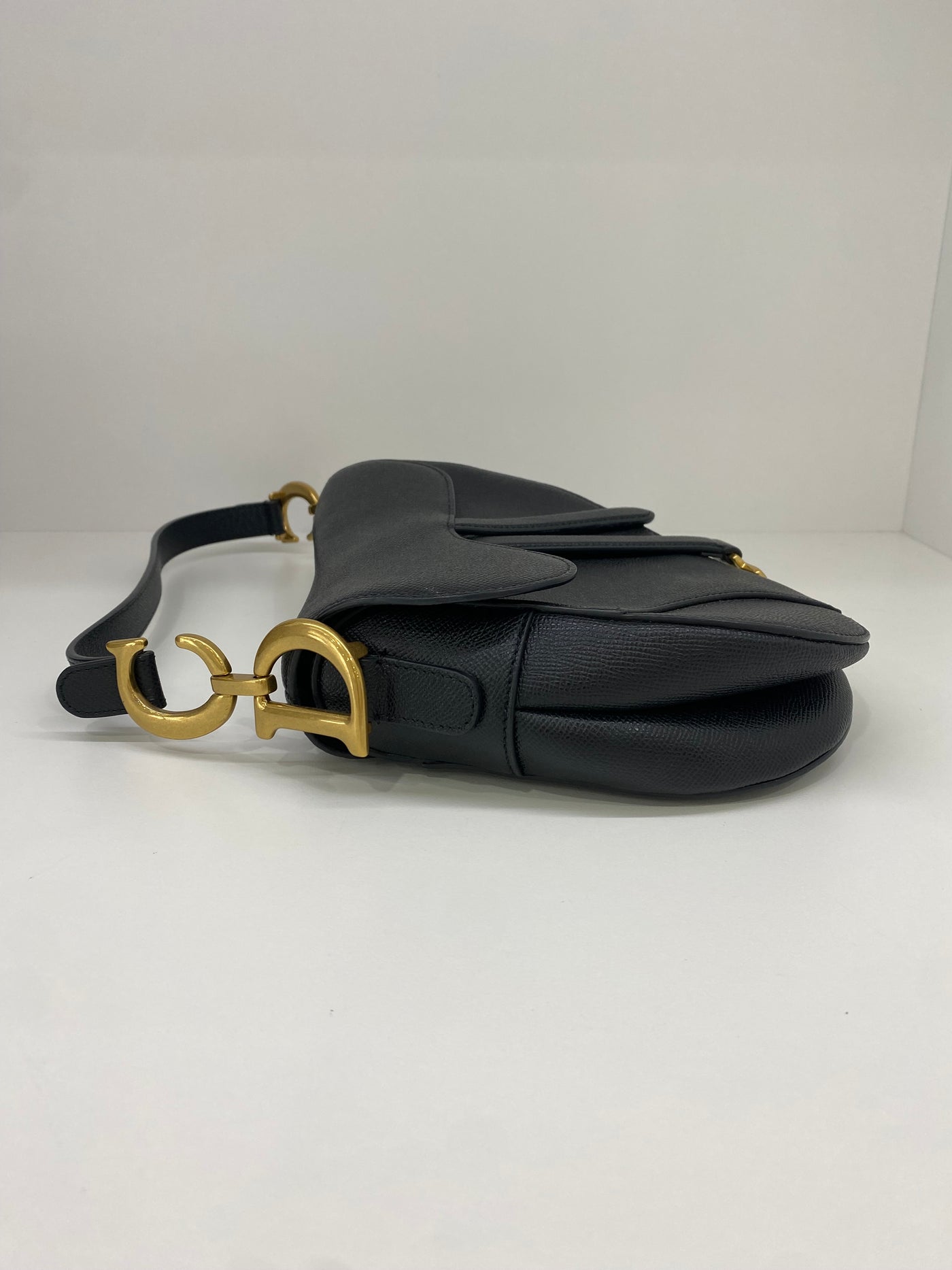 Dior Saddle Black GHW (with strap)