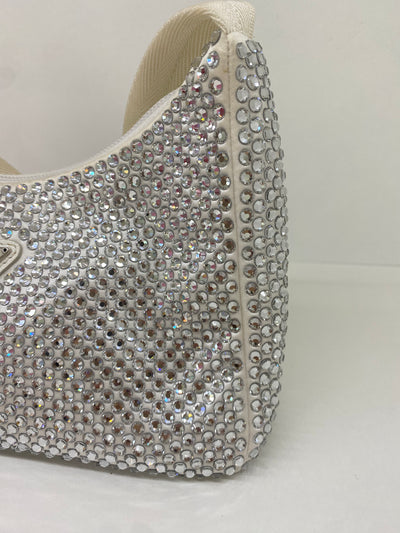 Prada Re Edition White Crystal Bag