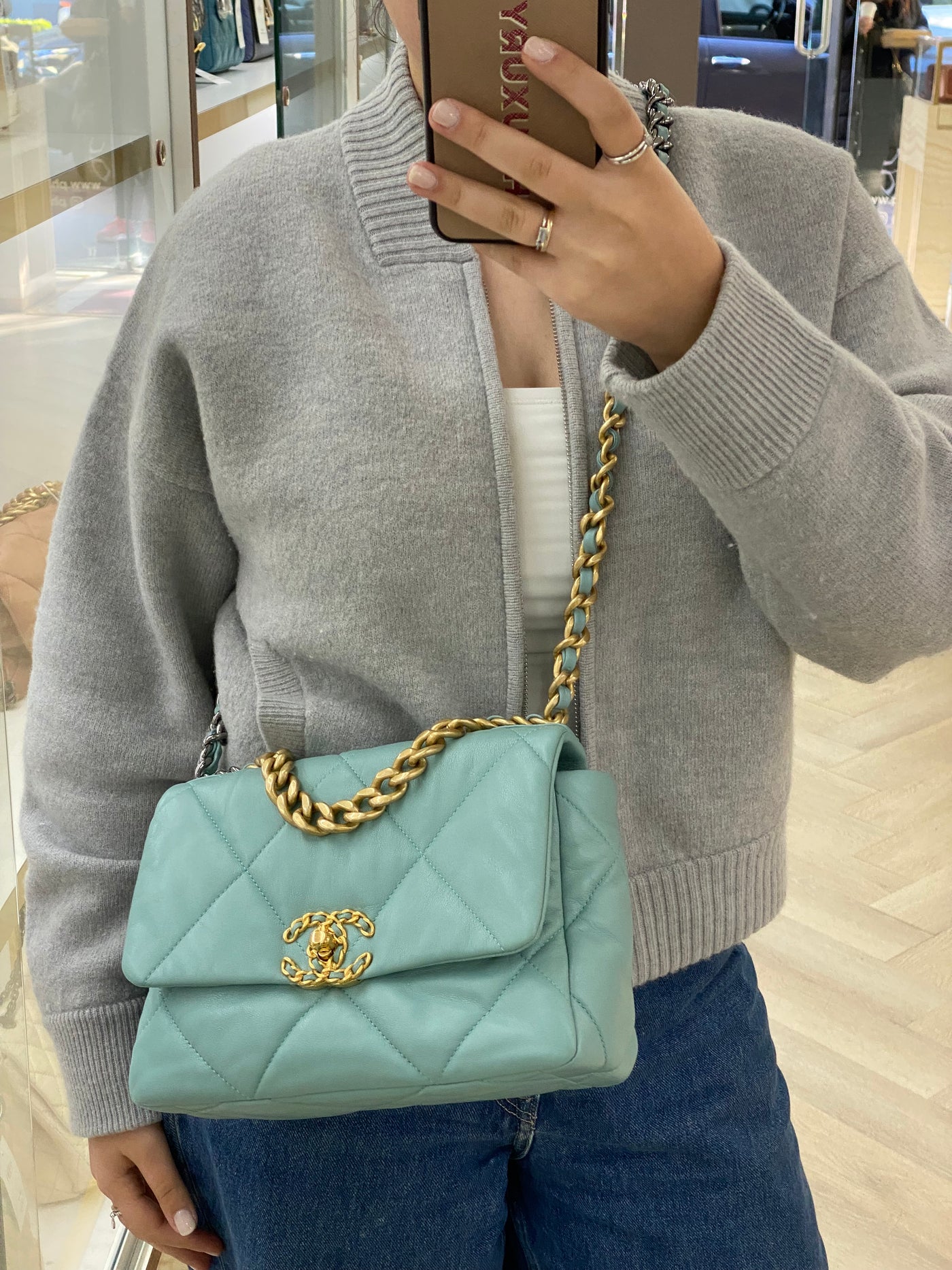 Chanel 19 Small Baby Blue