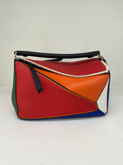 Loewe Puzzle bag (Red, Orange, White, Green, Blue)