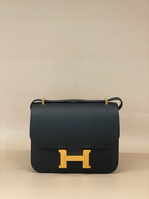 Hermès Constance 18 Epsom Noir GHW