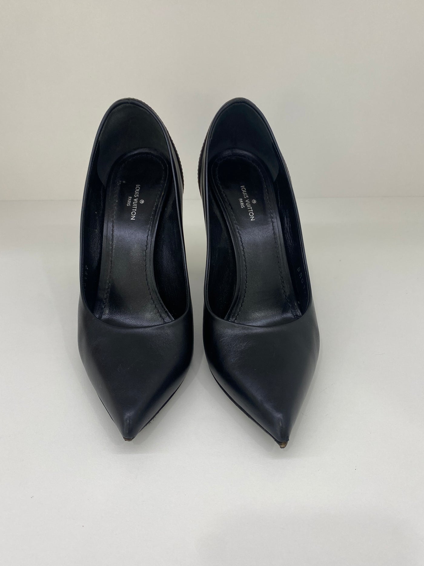 Louis Vuitton High Heels Black & Monogram 37