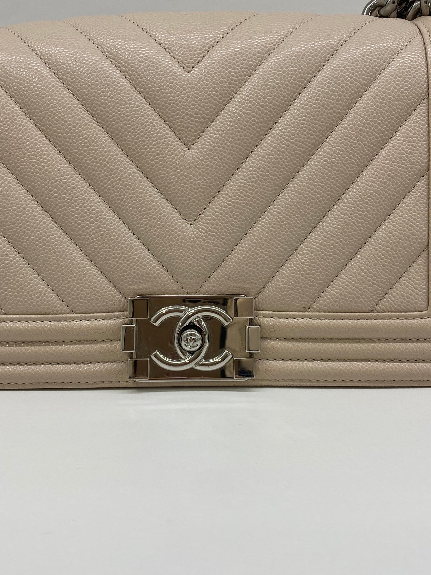 Chanel Boy Bag Medium - Nude SHW