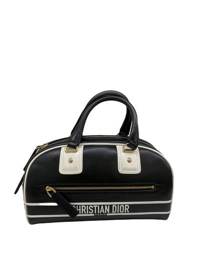 Christian Dior Bowling Bag - White & Black