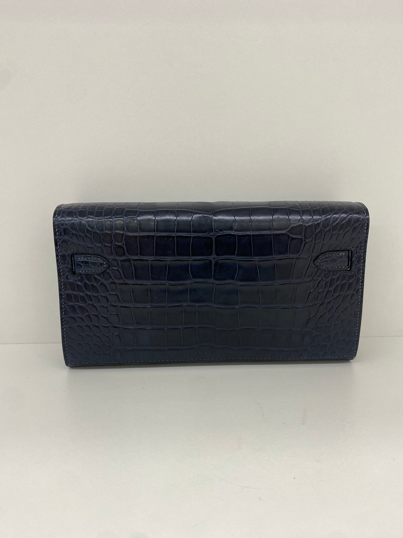 Hermes Kelly to go Alligator Blue Indigo PHW