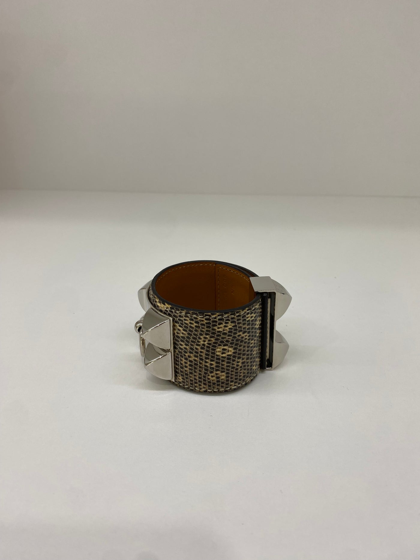 Hermes Collier De Chien Cuff Ombré Lizard PHW