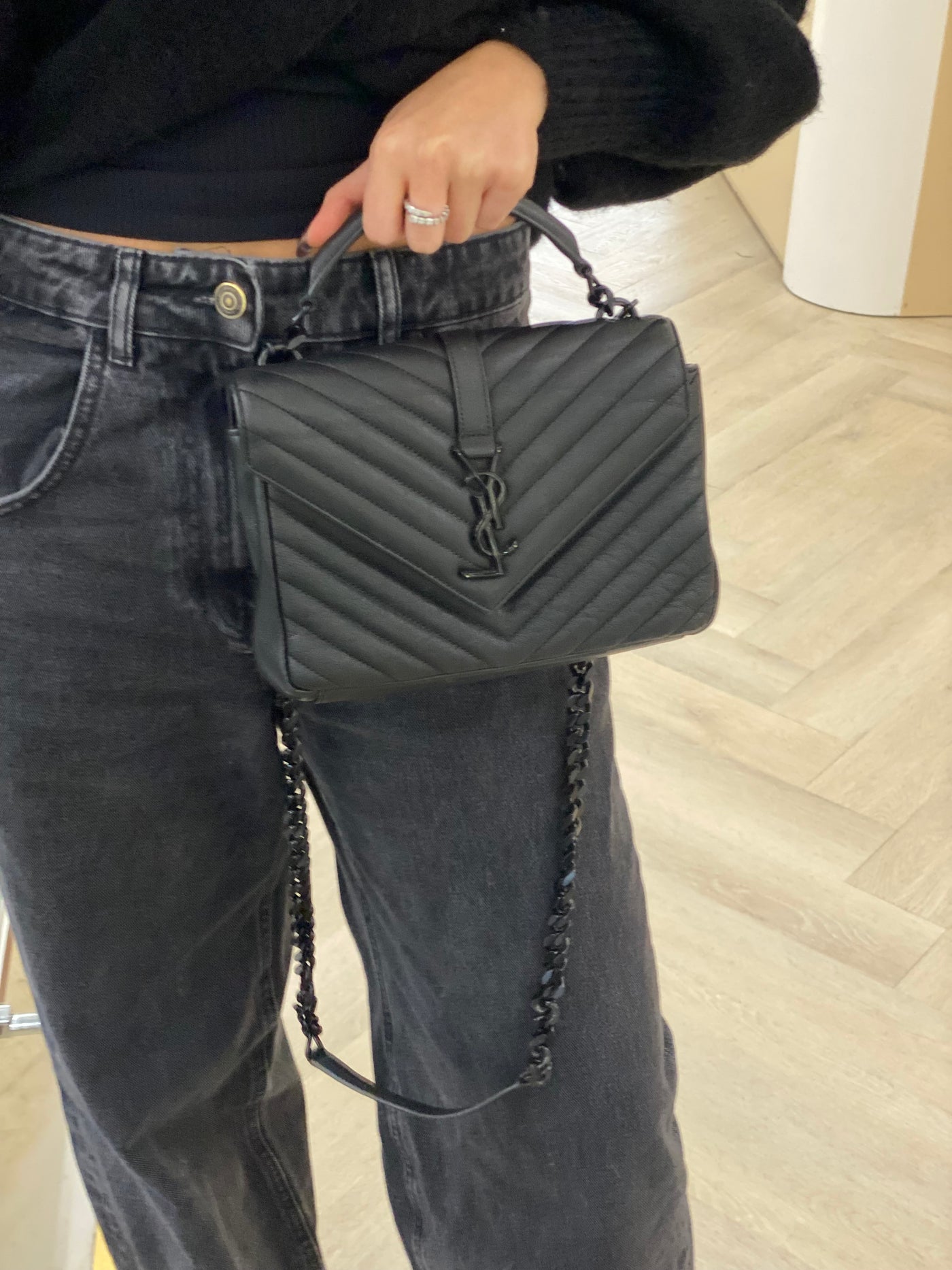 Saint Laurent College Medium Quilted BHW