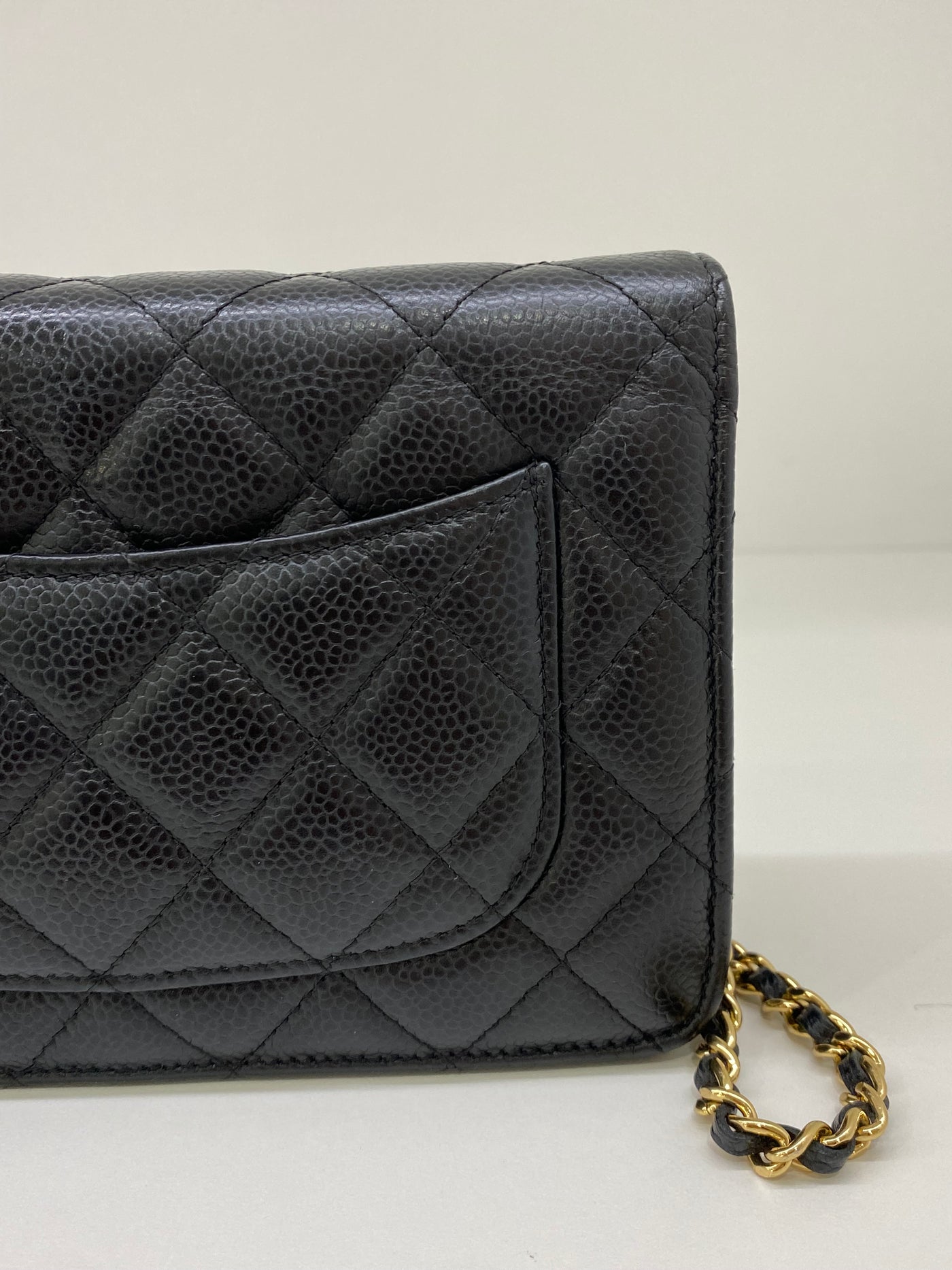 Chanel WOC Black Caviar GHW