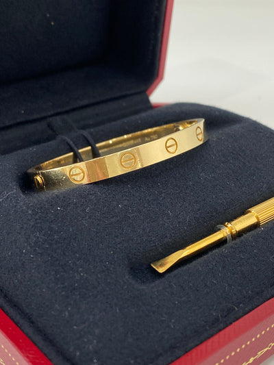 Cartier Love Bracelet Classic Yellow Gold Size 15