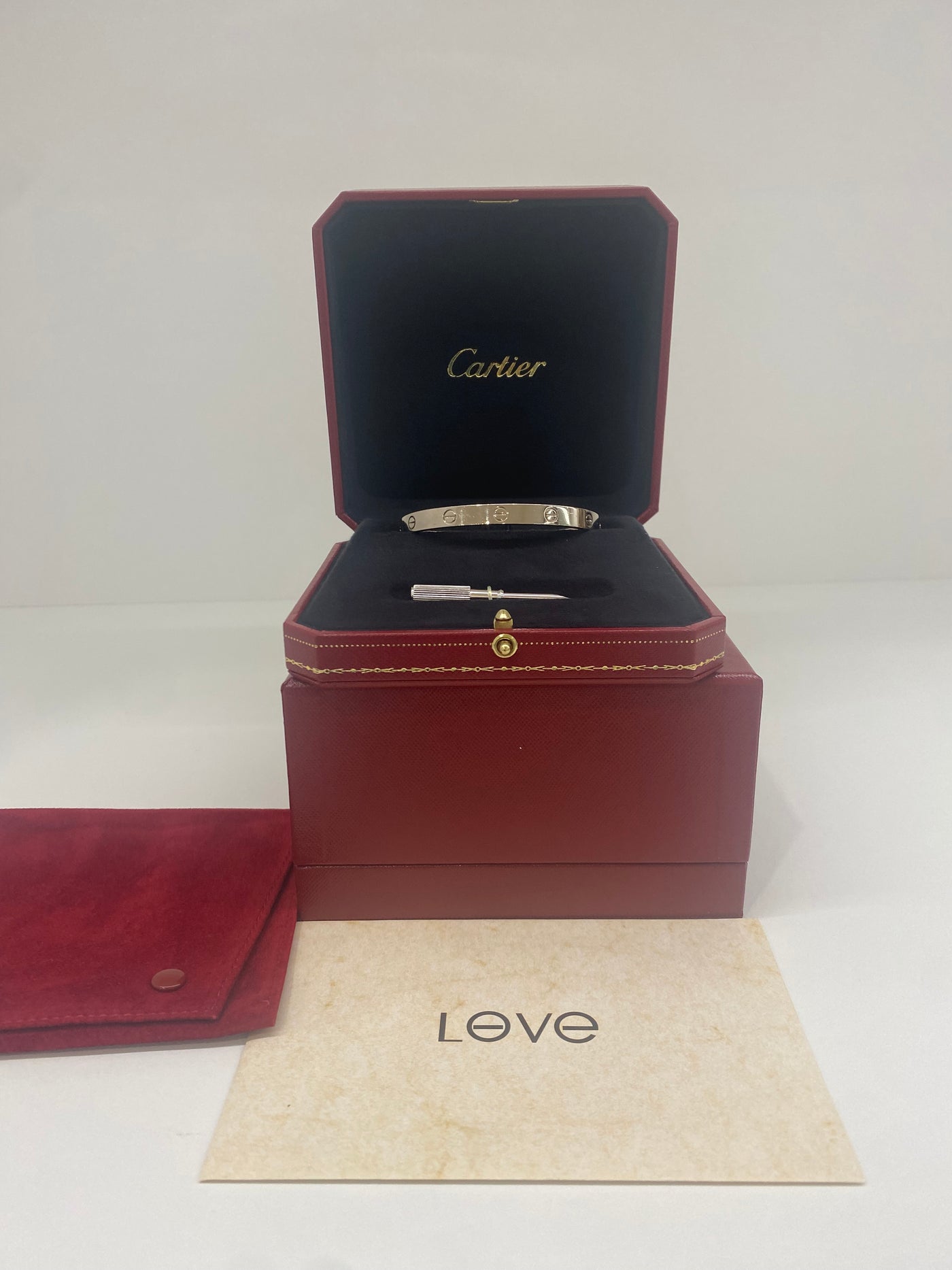 Cartier Love bangle - White gold size 18