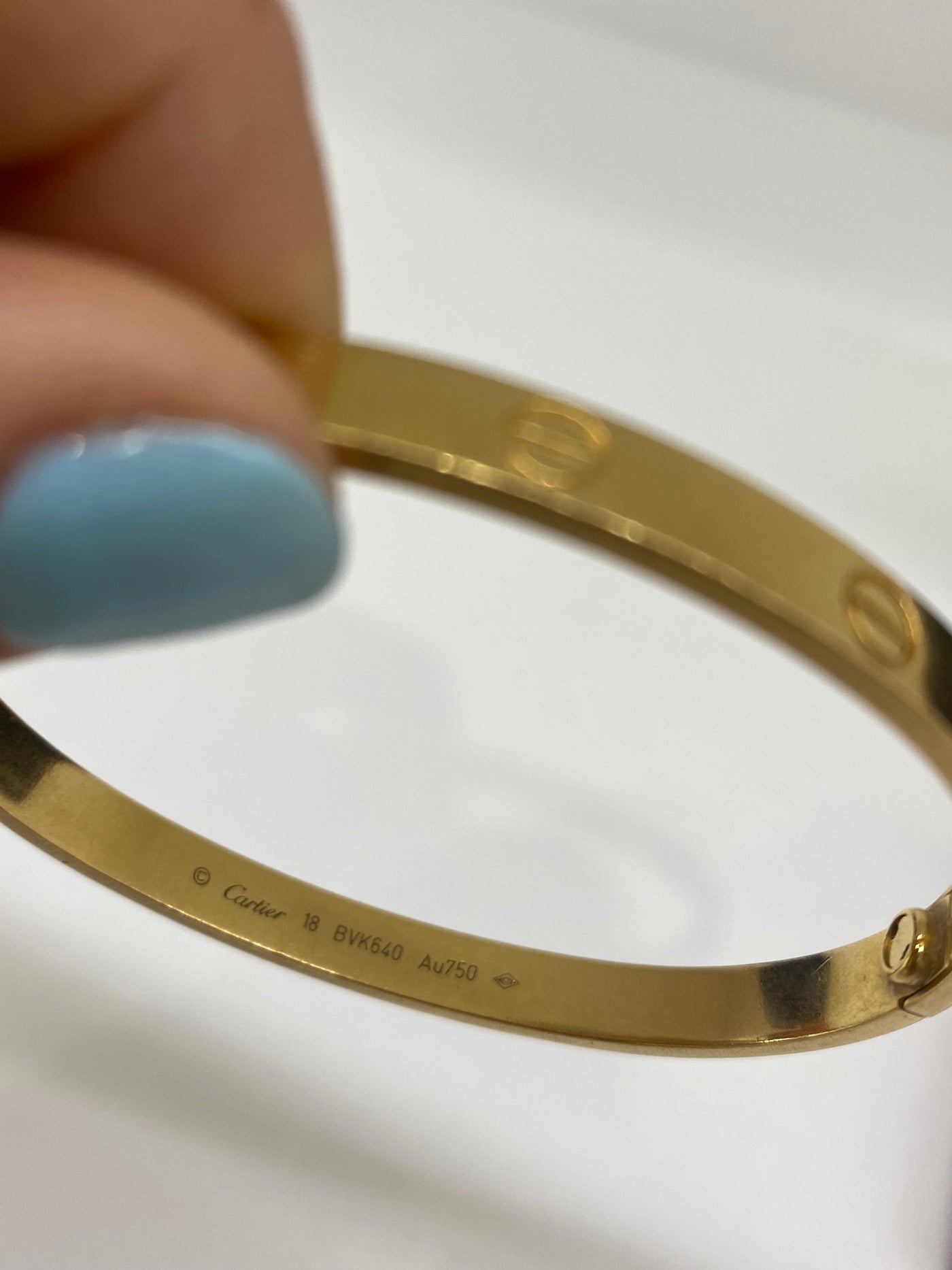 Cartier Love Bangle Yellow Gold Size 18