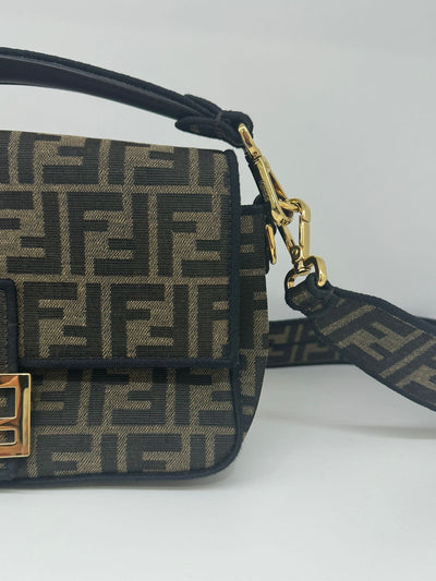 Fendi Baguette FF Logo Brown