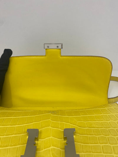 Hermes Constance To Go - Matte Alligator (mimosa) PHW 2018