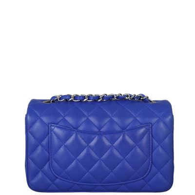 Chanel Classic Flap Rectangle Mini - Blue SHW (OE)