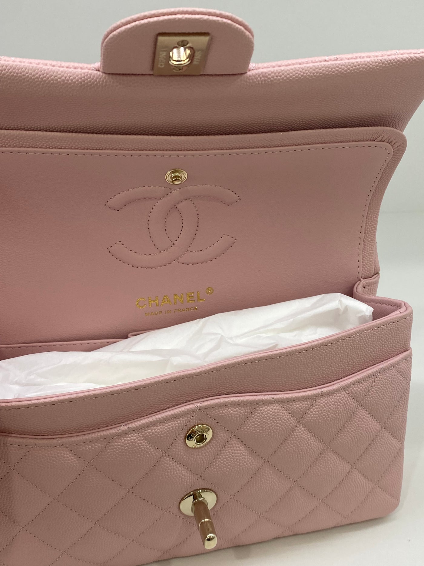 Chanel Classic Flap Small Soft Pink CGHW