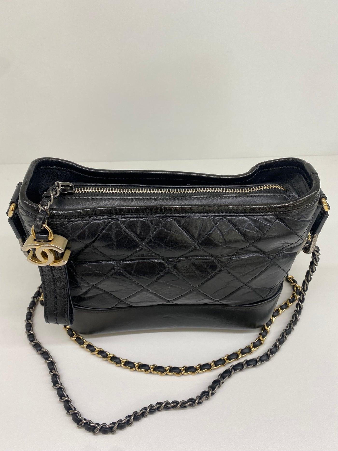 Chanel Gabrielle Black Gold/ Silver Hardware