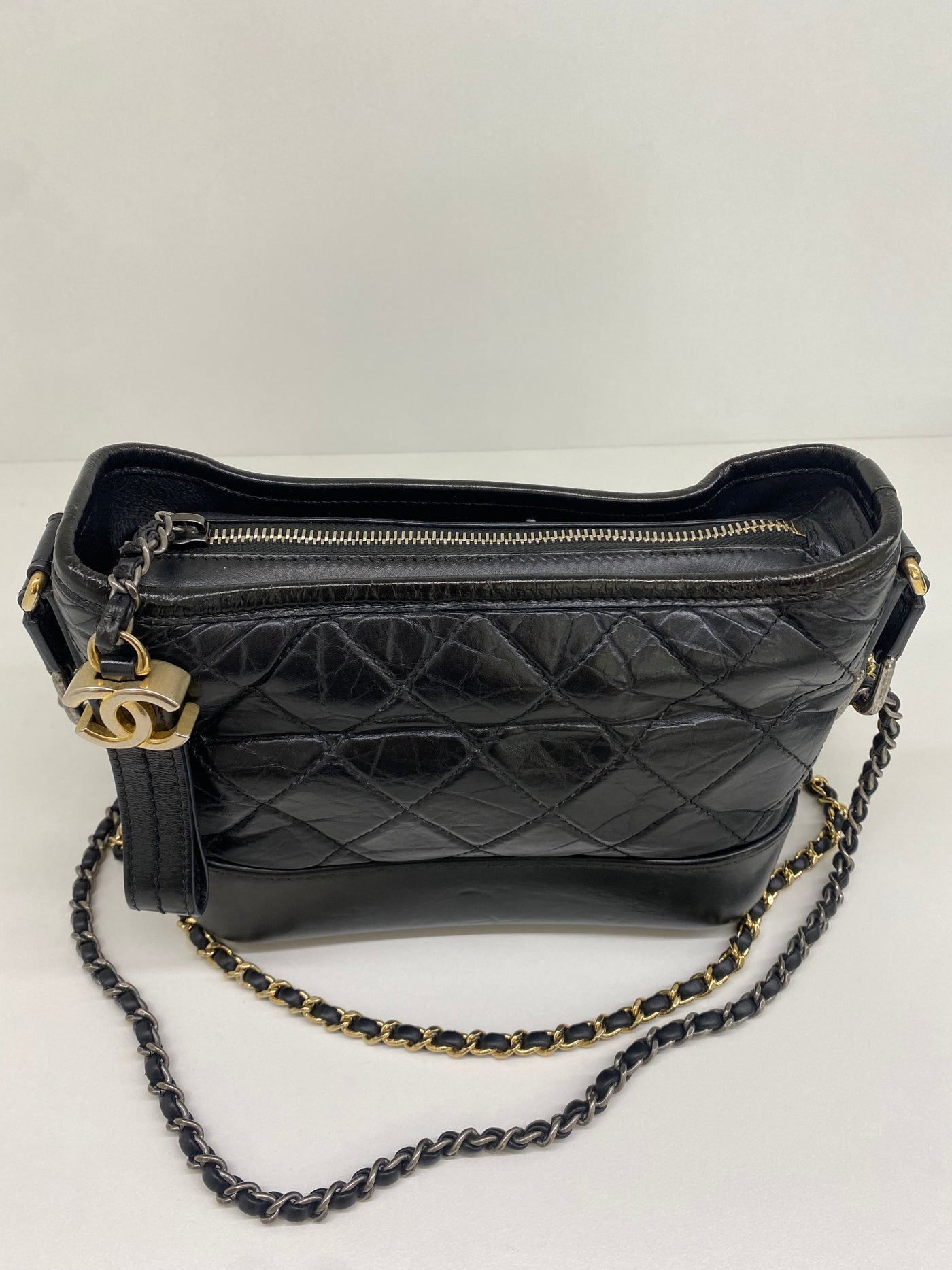 Chanel Gabrielle Black Gold/ Silver Hardware