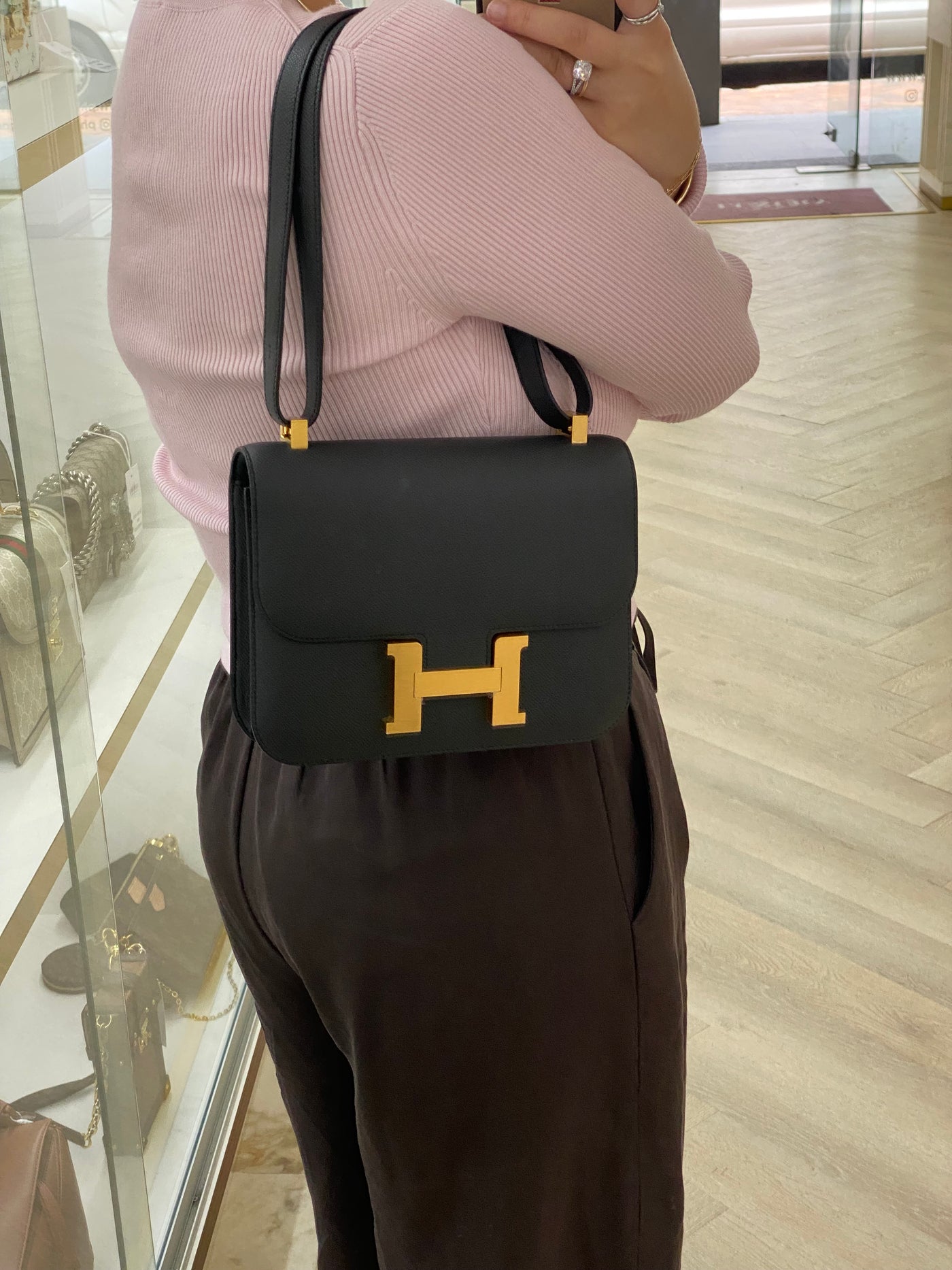 Hermès Constance 24 Epsom Bleu Ocean Brush Gold Hardware