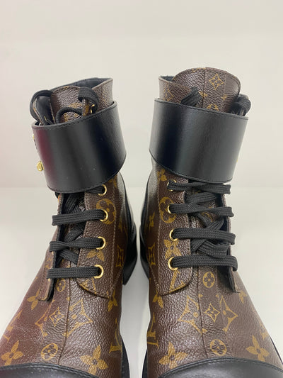 Louis Vuitton Monogram Wonderland Twist Boots size 39