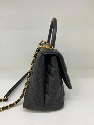 Chanel Coco Handle Black Caviar GHW