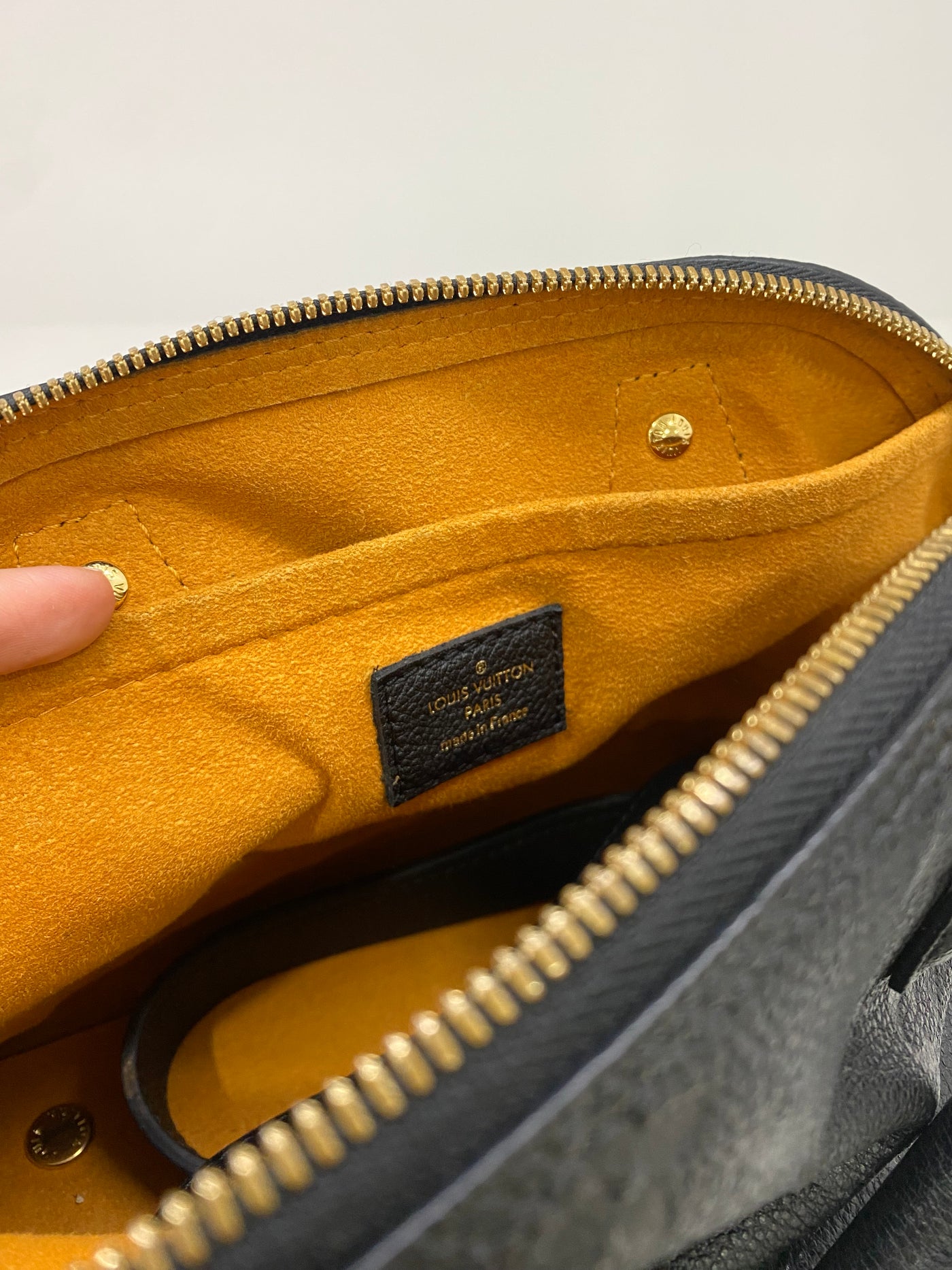 Louis Vuitton Alma Black Empriente Leather GHW