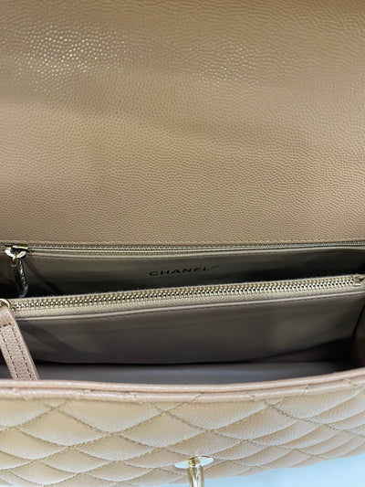 Chanel Coco Handle Medium Blush/Beige